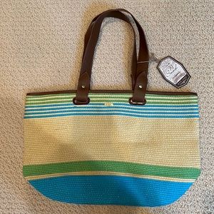 Brand new, Sun n’ Sand handbag. Great summer colors. 3 inside pockets